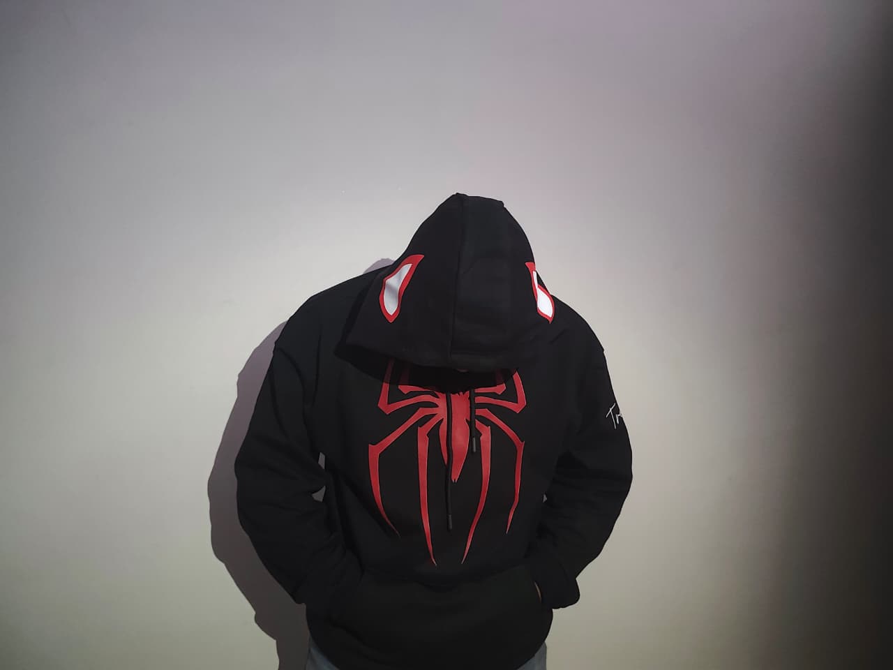 Spiderman Heavyweight Hoodie – Black